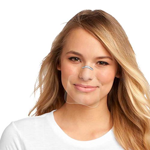 Transparent Clip Nose Face_mask With Clear Window Visible Expression For The Deaf And Hard Of Hearing Durable Face Bandanas Shield For Unisex (Transparent 1pc)