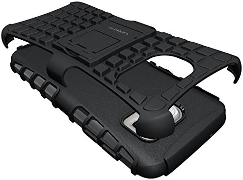 ALDHOFA Galaxy S7 Case, Heavy Duty Shock Proof Phone Case, Dual Layer Protection Cover with Built-in Kickstand for Samsung Galaxy S7 -Black