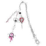 Berirexrion Fantasy Gothic Bookmark Gift - Y2K Unique Metal Book Marks Cool Dark Romance Skull Sword Aesthetic Personalized Page Markers Accessories for Reading Lover Men Boys Readers Friends Birthday