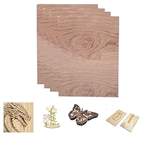 6pcs 30x30x0.3cm Basswood Sheets, Unfinished Wood Board Square 12 X - View #8