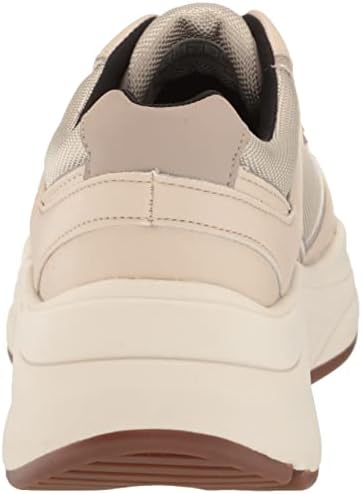 Rockport Women's Prowalker Laceup Sneaker, Neutral Leather/Textile ECO, 6 | Image 2