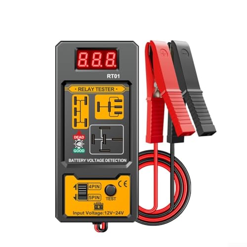 Relay Analyzer For 12V And 24V Systems Automotive Relay Test Meter With Digital Display Power Analyzer Car for battery Tester Motorcycle Circuit Sensor Test Box