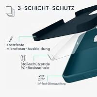 kwmobile Handyhülle für iPhone 17 Hülle, für iPhone 17 Case - Hülle Silikon - kabelloses Laden - Petrol matt – Ansicht 3