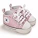 Yibubu Baby Glitter Canvas Sneakers Fashion Shiny Lace-Up Infant Shoes for Girls Boys, Soft Sole Crib Shoes for First Walkers (0–18 Months) (Purple, Infant, 6 Months, Age, US Footwear Size System, Medium)