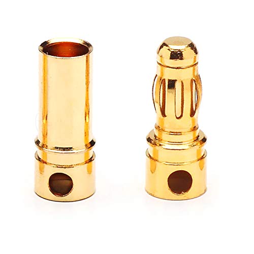 Male/Female Ec3 Style Connector 3.5Mm Gold Bullet Plug Pack Of 10 Pairs #TOP1