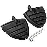 VG MOTO Motorcycle Mini Floorboards Highway Footpegs Adjustable Passenger Floorboards Foot Rest Pedal Male Mount Compatible with Harley Touring Sportster Softail Road Glide Street Glide