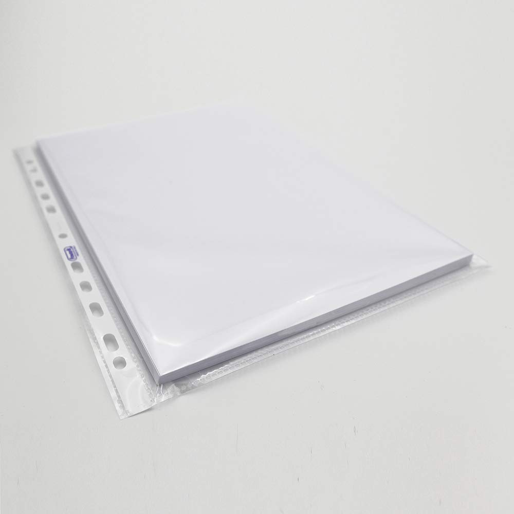 Buste a perforazione Universale Favorit LA500 Superior 22 x 30 cm trasparente polipropilene finitura licia lucida spessore alto 500 unità