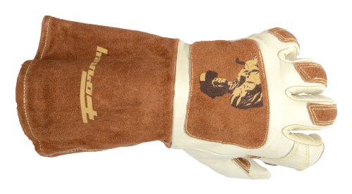 Forney 53410 Signature Men's Welding Gloves, Large, White/Brown #TOP2