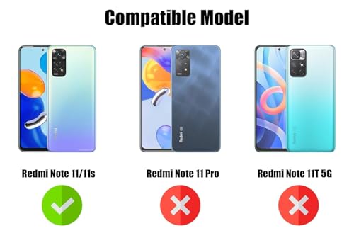 Image of XIVY Crystal Clear Hard Case Cover for Xiaomi Redmi Note 11 / Note 11s - Ultra Hybrid Transparent Shockproof Back Cover with Anti-Yellow | Camera Protective Case