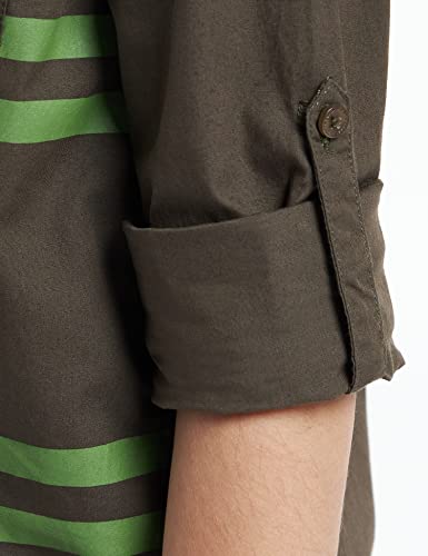 Image of Amazon Brand - Jam & Honey Boy's Regular Fit Shirt (JH-BST-SH-13 Olive 1 9 Years-10 Years)