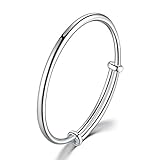 GUIJI Bracelet 999 Fine Jewellery Sterling Silver Bangles Size Adjustable Lady Women Jewelry with Gift Box