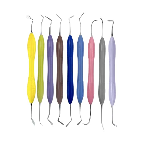 Youya Dental RF-008 Dental Composite Resin Filling Spatula, Youya Dental 1Pc Resin Filled Restorative Instrument Filler Silicone Handle Spatula Aesthetic Restoration Resin Filler Dentist Tools Dentistry Tools Non-Slip thumb #8