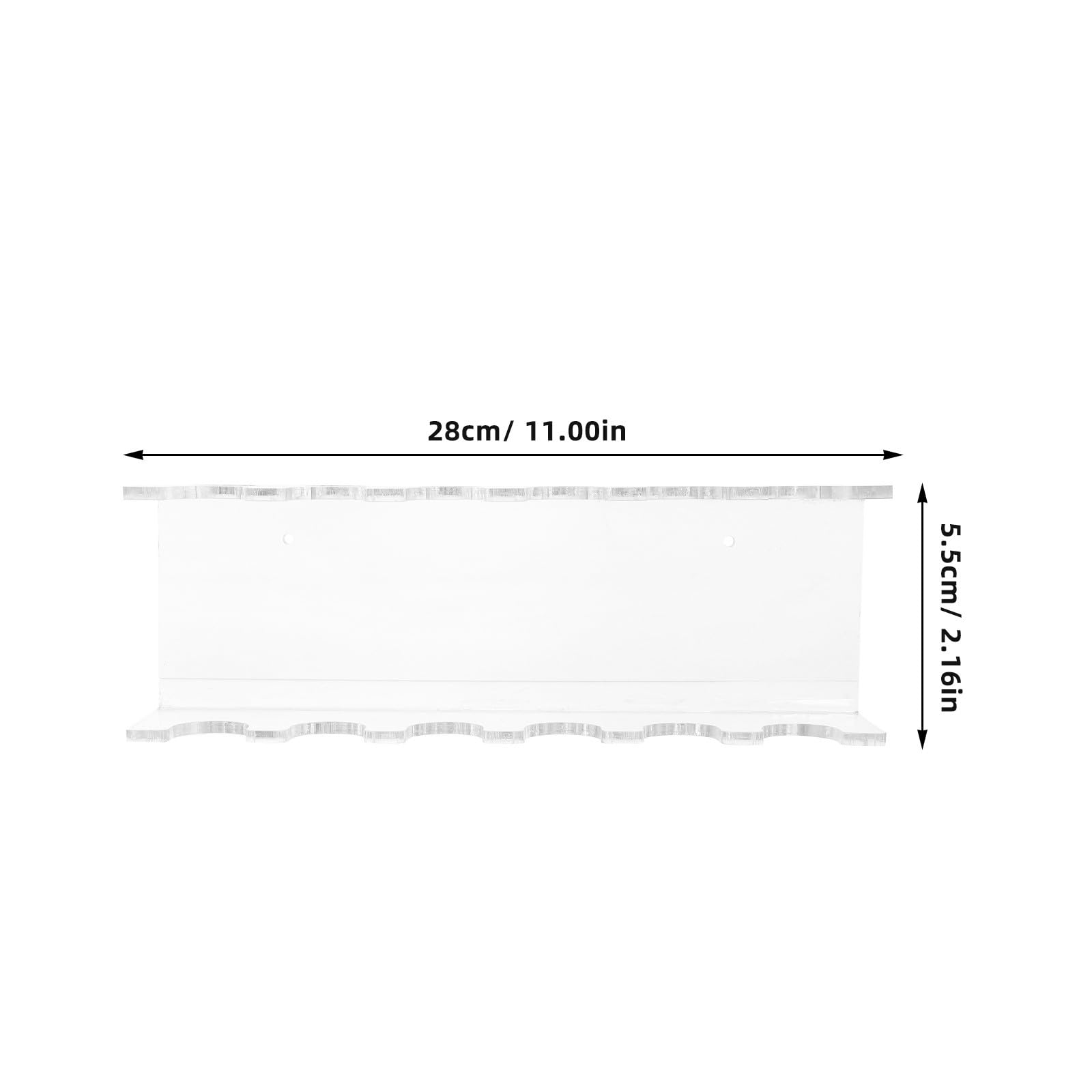 Garneck Support de Pipettes de Laboratoire Mural Transparent en Acrylique 6 Emplacements, Porte-pipettes Trapézoïdal pour Organisation D’outils de Laboratoire, Gain de Place pour Tubes