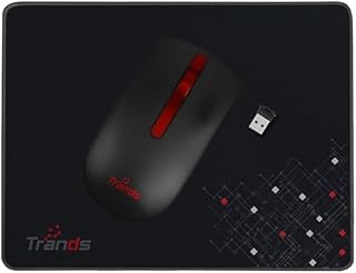 لوح ماوس لاسلكي مطاطي مضاد للانزلاق لجميع حساسيات الماوس وأجهزة الاستشعار Tr-Mr127 من تراندز، أسود