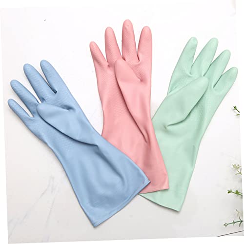 Didiseaon 1 Luva De Trabalho Luvas De Cozinha Luvas De Látex Luvas De Borracha Para Cuidados Animais
