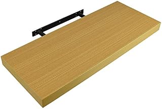 ALBERT AUSTIN Wall Floating Shelf - Durable and Elegant Wall Shelf - Wall Shelf for Objects and Decorations - Home and Office Decoration - Gift Idea (Corner Oak, 29cm)