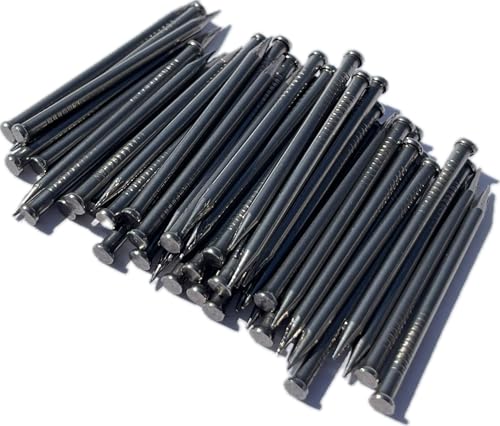 TECK Stahlnägel Ø2,0 mm x 45 mm, Flachkopf blank | 100 Stück | Extra stabil für Mauerwerk & Sockelleisten!