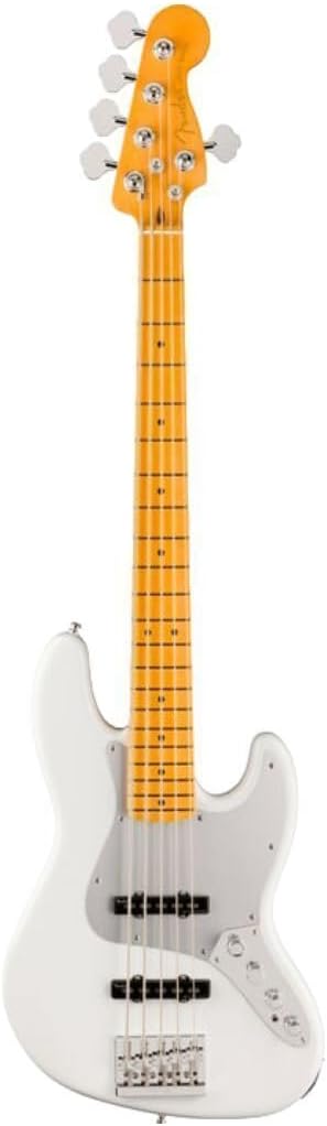 Fender American Ultra II Jazz Bass V - Avalanche with Maple Fingerboard