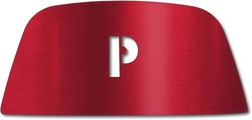 Miniatura 2 de Xotic Tech - Pomo de palanca de cambios P para botón de estacionamiento compatible con BMW serie 1 2 3 4 5 7 X3 X5 X6 (rojo, estilo B)