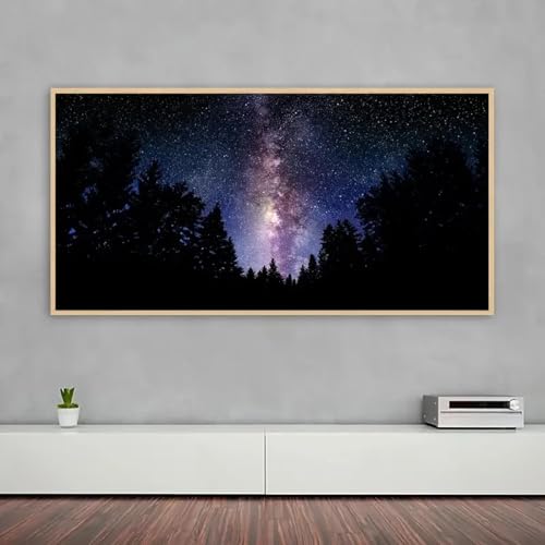 Affiche imprimée sur toile art moderne paysage de forêt 40x80 - 4