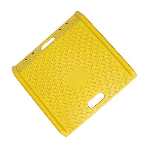 BISupply Portable Curb Ramp, Car Curb Ramp, Motorcycle Ramp, Threshold Ramp, Car Ramps Loading Ramps 4.5in 1-Pack