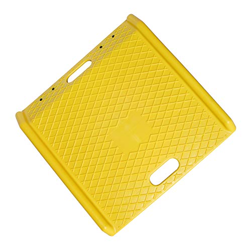 BISupply Portable Curb Ramp, Car Curb Ramp, Motorcycle Ramp, Threshold Ramp, Car Ramps Loading Ramps 4.5in 1-Pack