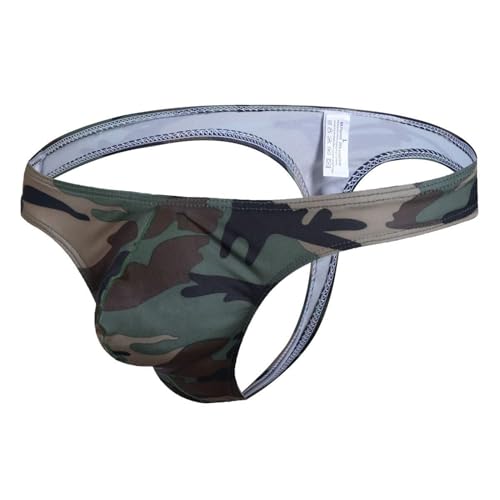 YUFEIDA Men's Mini Boxer Briefs Camouflage Low Rise Underpants