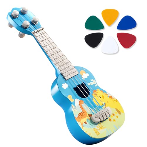 3-Piece Set Guitar For Kids, Perfect Size Musical Instrument, Toddler Guitars For Young Musicians, Kids Guitar Starter Set, Ukulele Style Design