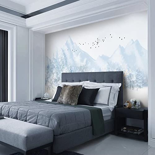 Papier Peint Autocollant 3D Grand Format Arbres Élans Décoration Murale - 2