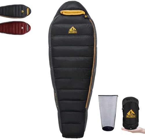 Down Sleeping Bag for Adults Cold Weather Ultralight & Compact 68...