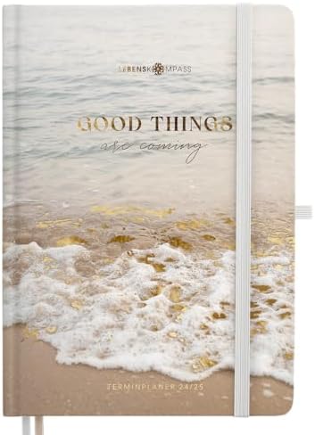 Lebenskompass Kalender 2024 2025 A5 ”Forest” - Hardcover Buchkalender