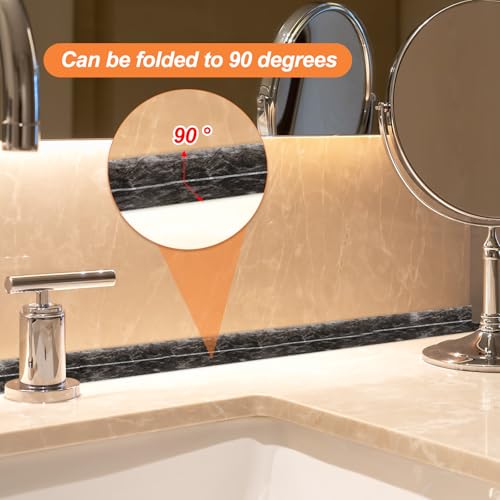 Image of PATIKIL Caulk Tape Waterproof Self Adhesive, PVC Toilet Caulking Sealant Strip Bathtub Caulk Sealing Strip Tape for Bathroom Kitchen Countertop, Ink Painting (1.5 Inch x 5 Ft)