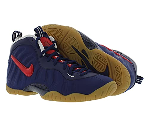 Nike Little Posite One Pro Boys Shoes Size 7, Color: Navy/Red/Gum2