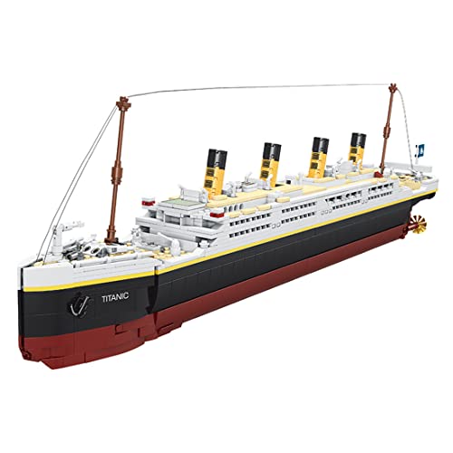 DIYAA Titanic Modell Bausatz, 1/16 Titanic Kreuzfahrtschiff Bausteine Spielzeug, 2022 Teile Groß MOC Klemmbausteine… – Bild 2