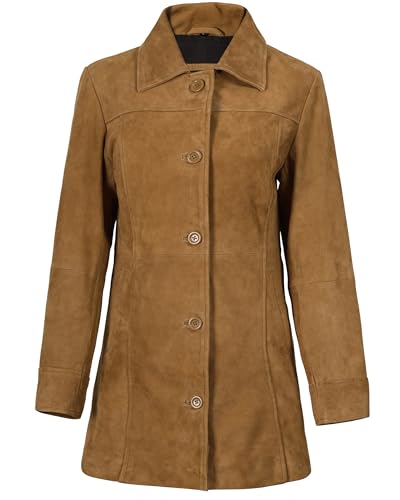 Blingsoul Womens Leather Jacket - Vintage Style Long Leather Jacket Women3