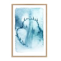 SIGNWIN Framed Canvas Wall Art Abstract Forest Canvas Prints Home Artwork Decoration for Living Room,Bedroom - 16x24 inches