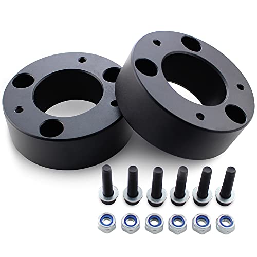 QIYAOFIT 3" Front Leveling Lift Kit Compatible for 2007-2019 Chevy Silverado 1500 2WD/4WD, 2007-2019 GMC Sierra 1500 2WD/4WD Front Strut Spacer Suspension Lift Kits 2PCS