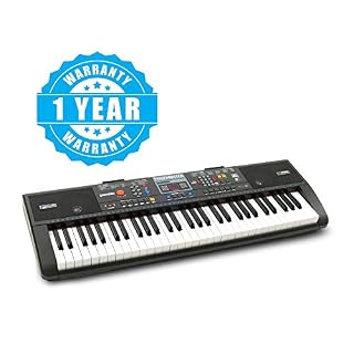 Plixio Clavier de piano électrique numérique 61 touches et pupitre – Clavier électronique portable pour débutants… - Les Beatles, Paul McCartney, John Lennon, RIngo Starr, George Harrison Plixio Clavier de piano électrique numérique 61 touches et pupitre – Clavier électronique portable pour débutants… – Image 6