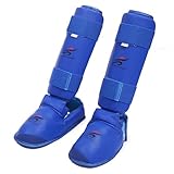 Alexchemia Schienbeinschoner Kickboxen,Karate-Leggings,Schwammpolster Schienbeinschützer Thaiboxen,Kampfsport Muay Thai Spannschützer,Schienbeinschutz Polster Shin Guard Sparring,Herren Damen