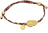 Alex and Ani Precious Threads Calaveras Harvest Moon Braid 14k Bracelet