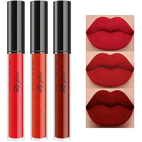 Erinde Matte Velvet Lipstick Set with Waterproof Formula Cover