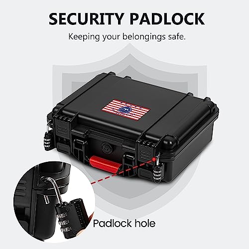 Kinghardcase 350 Round Ammo Locking Storage Case - Travel Safe/Mil Spec/Waterproof Ammo Box - for 9x19mm Parabellum/9mm Luger, 380ACP, 38 S&W, 356 TS&W,7.63mm Mannlicher,8mm Steyr..