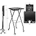 STYLANCE Salon Folding Tray, Folding Salon Rolling Tray on Wheels, Color Tray for Hair Esthetician&Stylist,Tattoo Cart, Beauty
