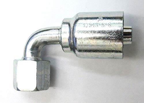 HF 1J943-04-06 - Parker 1J943-4-6 Fitting 3/8'' Hose X 1/4'' Female Seal-Lok - Swivel - 90° Elbow - Short Drop (Forseal/O-Ring Face)