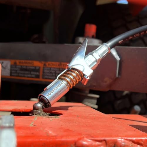 LockNLube Grease Gun Coupler, Patented Locking Jaws Create A Secure, Leak-Free Seal, The Original Rebuildable Locking Coupler, Rated to 10,000 PSI — view 7