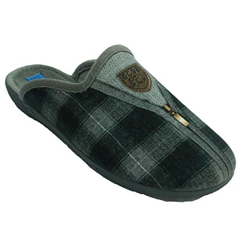 Vintersko Man Öppen bakom Rutiga simulerar Alberola Blixtlås i Grå, Grå, 39 EU