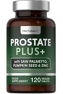 Prostate Supplements for Men | 120 Vegan Tablets | with Saw Palmetto, Pumpkin Seed, Nettle Leaf, Pygeum Bark & Zinc | by Horbaach