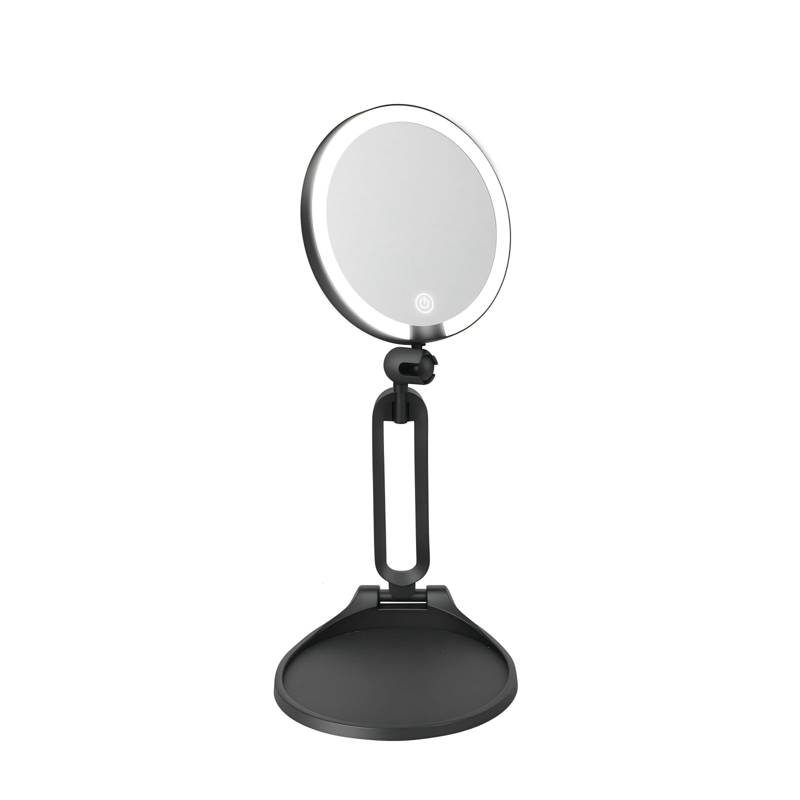 AMSLSIU 40x Magnifying Mirror Desk Mirror With Light Features Overview 10X 1X Makeup Precision Eyelash Installation Daily, black