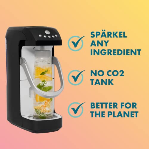 Sparkel-Beverage-System-Black-Sparkling-Water-and-Soda-Maker-A-New-Way-of-Sparkling-Use-Fresh-Natural-Ingredients-No-CO2-Tank-Needed
