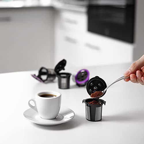 4 Universal Fit Reusable K Cups For Keurig Coffee Makers - Universal Compatible Refillable Kcups Coffee Filters For All Keurig Brewers Family #TOP4